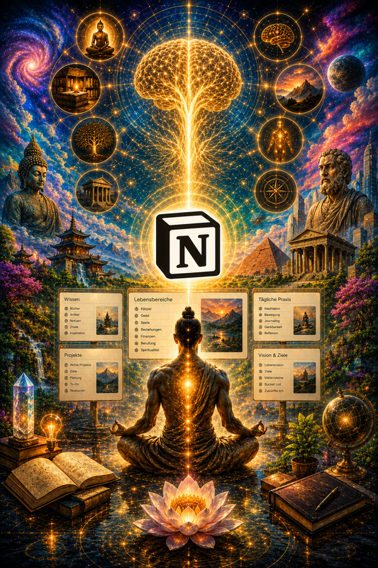 Enlightenment OS: Notion Second-Brain & Manifestations-Journal (Template)